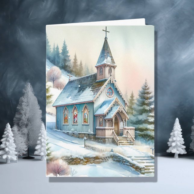 Cute Little Church on Snowy Day | Christmas Card (Creator Uploaded)