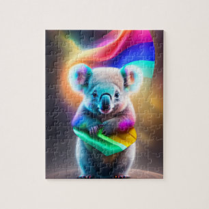 Cute Little Colorful Koala Jigsaw Puzzle