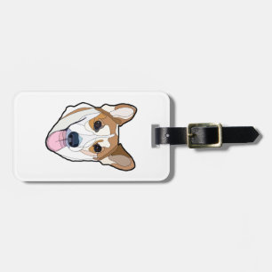 Cute Little Corgi Head Luggage Tag