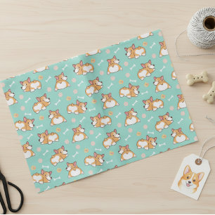 Cute Little Corgis Tissue Paper