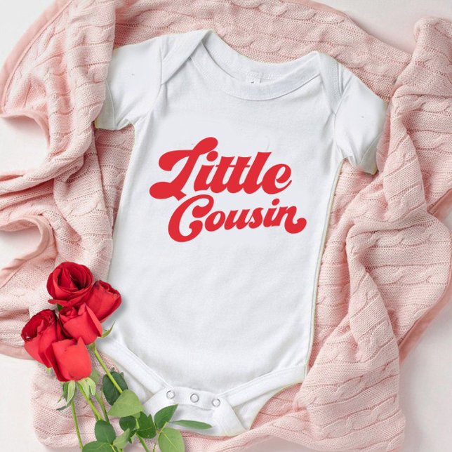 Cute Little Cousin | Red Matching Family Baby Bodysuit (Creator Uploaded)