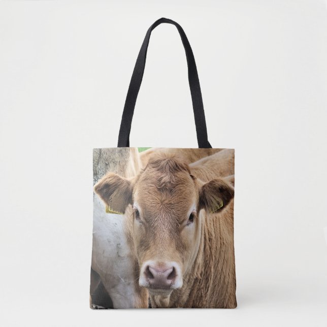 CUTE LITTLE COW TOTE BAG (Front)