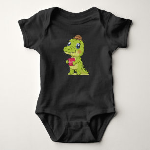Cute little crocodile baby bodysuit