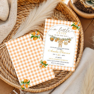 Cute Little Cutie Is On The Way Baby Shower  Invitation
