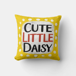 Cute Little Daisy Throw Pillow