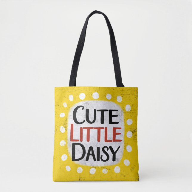 Cute Little Daisy Tote Bag (Front)