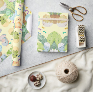 Cute Little Dino Wrapping Paper