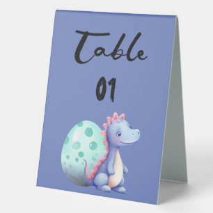 Cute Little Dinosaur Baby Shower Numbers
