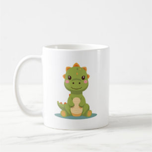 cute little dinosaur coffee mug