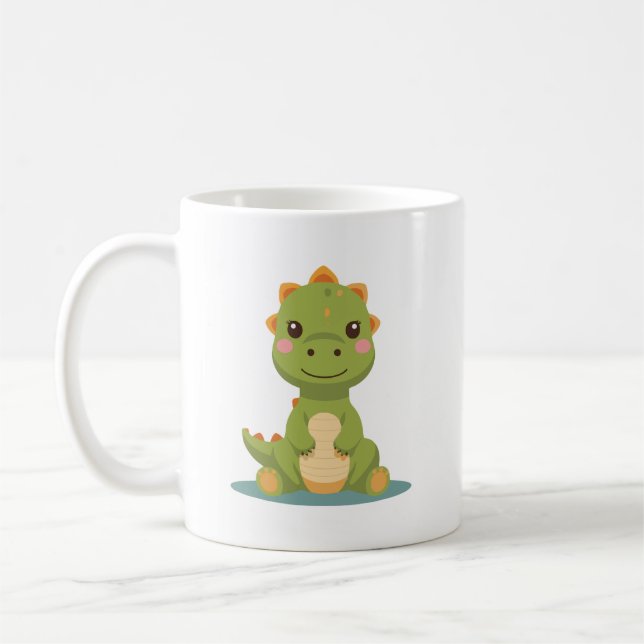 cute little dinosaur coffee mug (Left)