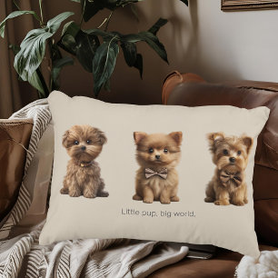 Cute Little Dogs Adorable Dog Lovers' Decorative Cushion