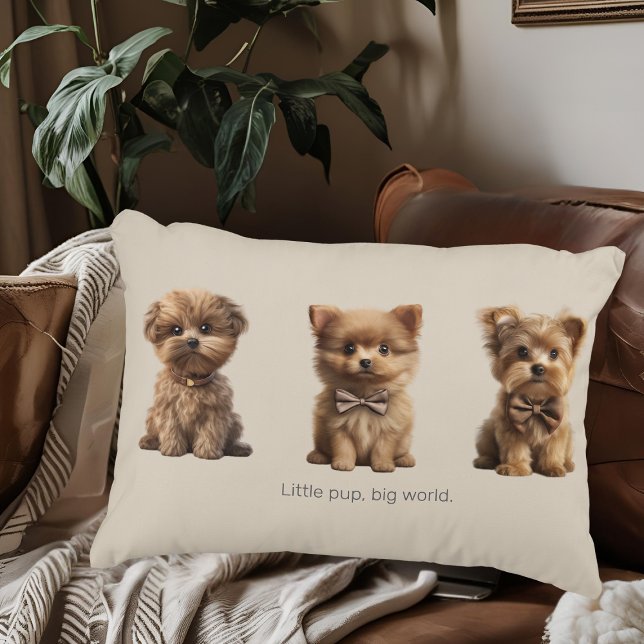 Cute Little Dogs | Adorable Dog Lovers' Decorative Cushion (Creator Uploaded)