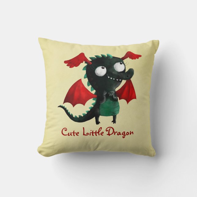 Cute Little Dragon Cushion (Front)