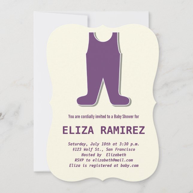 cute little dress invitation (Front)