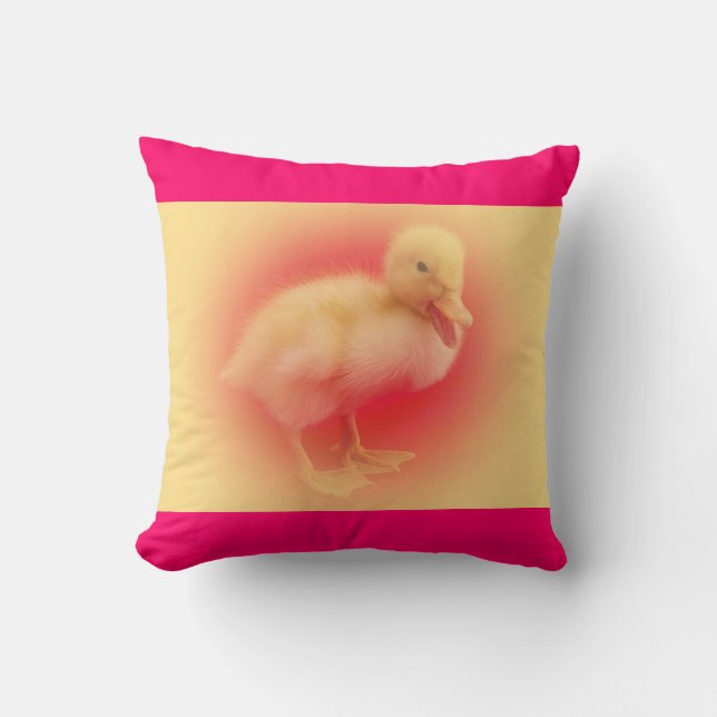 cute little duck children cushion (Front)