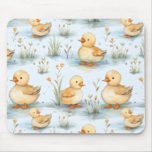 Cute Little Duckling Pattern Mouse Pad