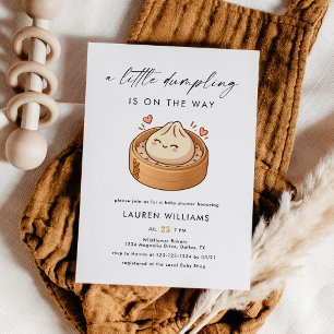 Cute Little Dumpling Baby Shower Invitation