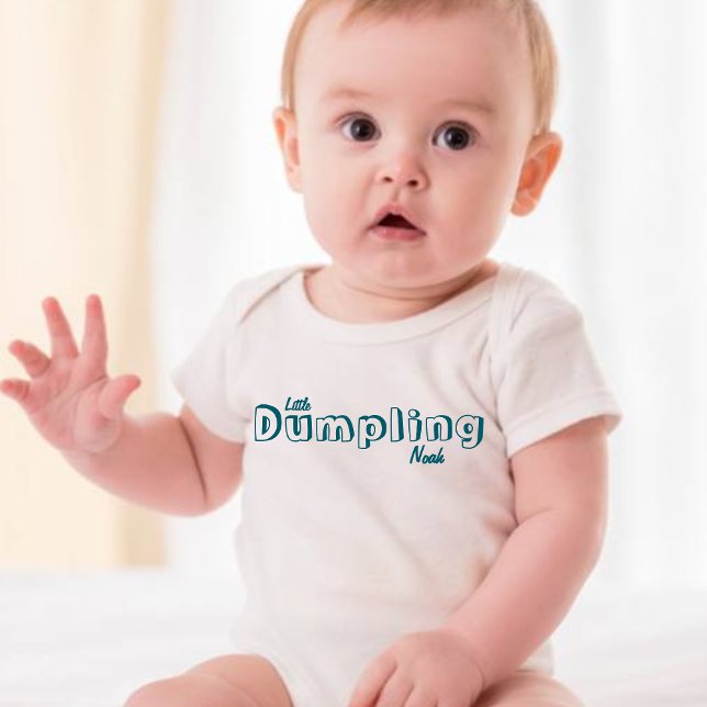 Cute Little Dumpling Customised Baby Name  Bodysuit (Creator Uploaded)