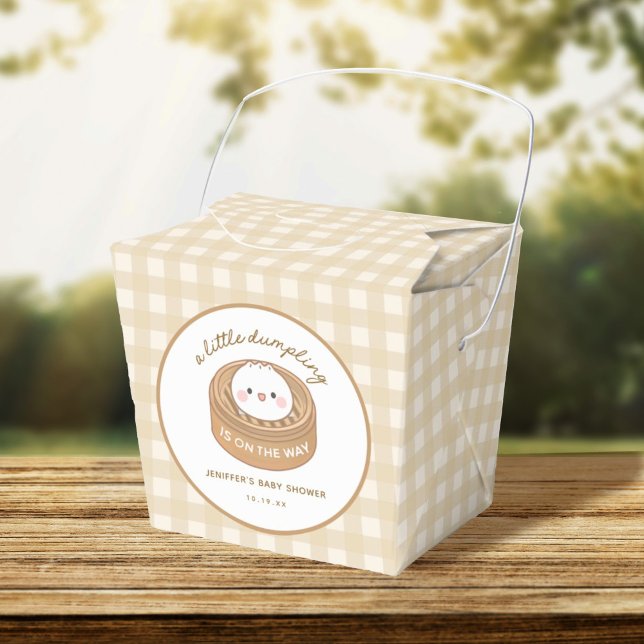 Cute Little Dumpling Is On The Way Baby Shower Favour Box (Creator Uploaded)
