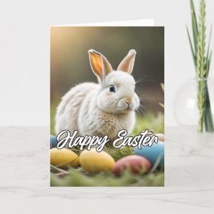 Cute Little Easter Bunny Holiday Card