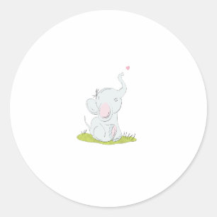 Cute Little Elephant Sticker