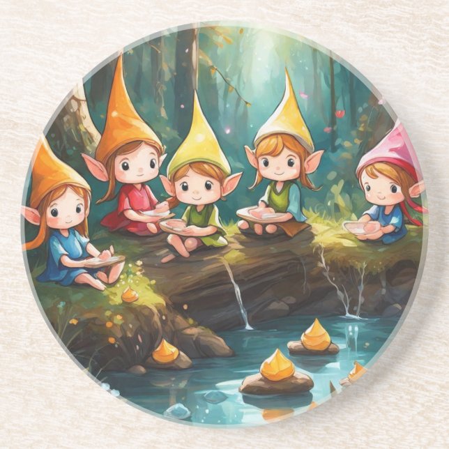 Cute little elves in the river coaster (Front)