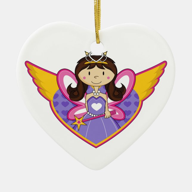 Cute Little Enchanted Princess Ornament (Front)