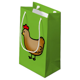 cute little farm chicken hen small gift bag