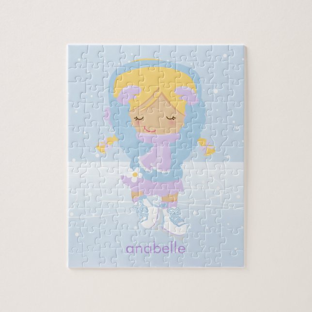 Cute Little Figure Skater Jigsaw Puzzle (Vertical)