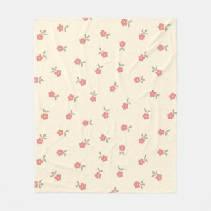 Cute Little Flower Pattern Adorable Design Fleece Blanket