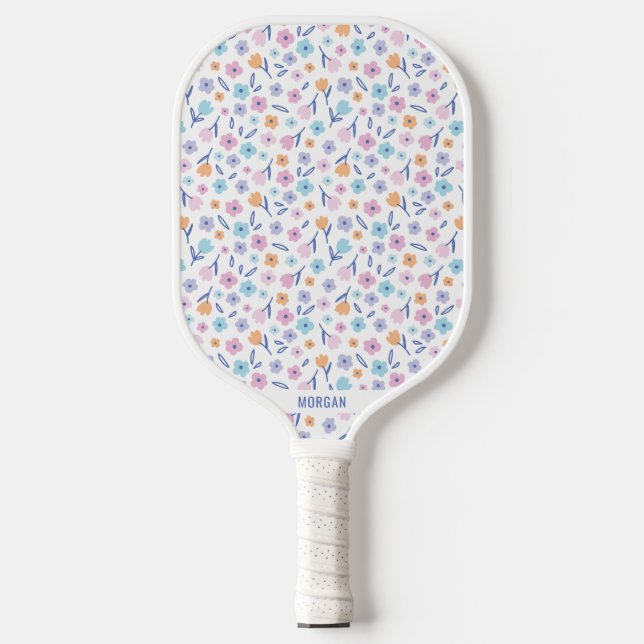 Cute Little Flowers Pickleball Paddle (Front)