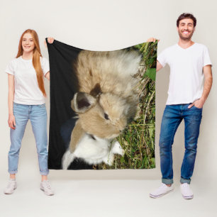 Cute little fluffy bunnies  fleece blanket