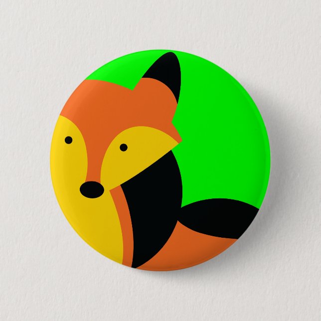 Cute little Fox 6 Cm Round Badge (Front)