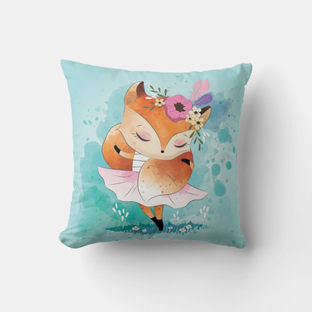 Cute Little Fox Cushion (Front)