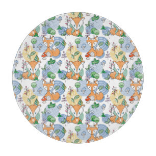 Cute Little Fox Pattern Cutting Board