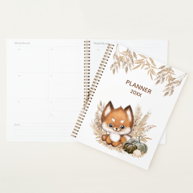 Cute Little Fox Planner (Display)