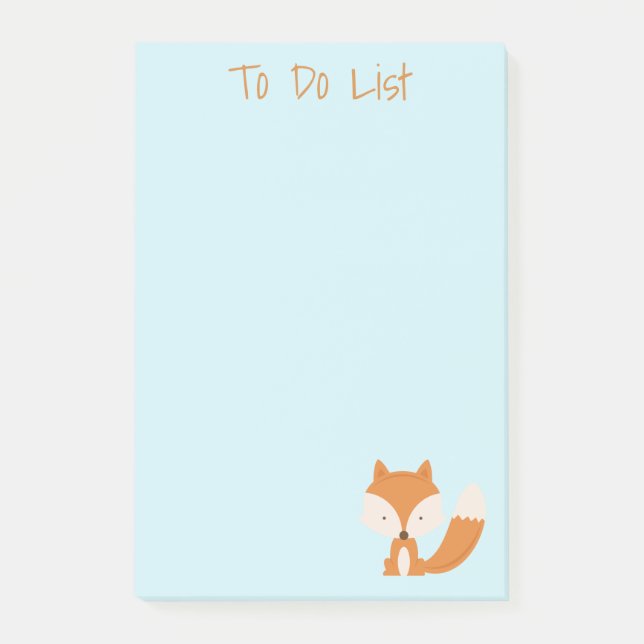 Cute Little Fox Post-it® Notes (Front)