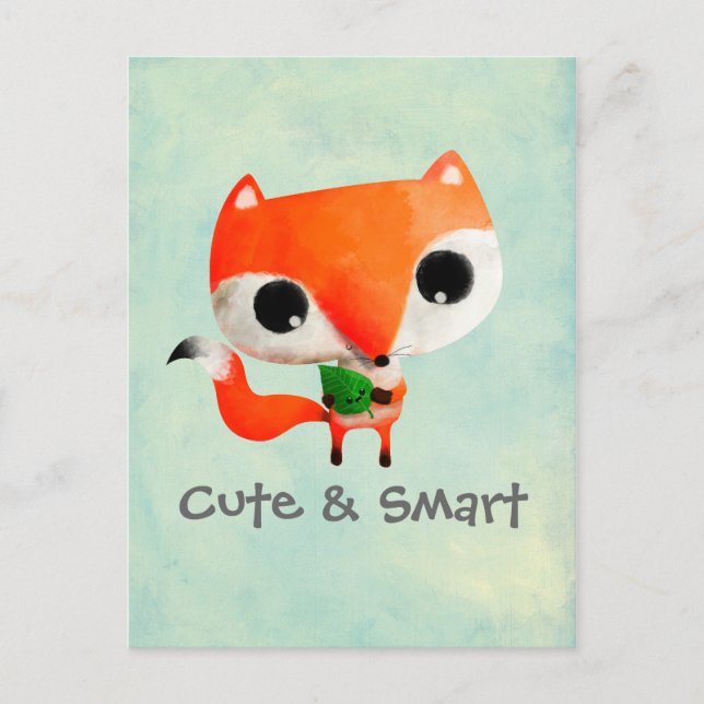 Cute Little Fox Postcard (Front)