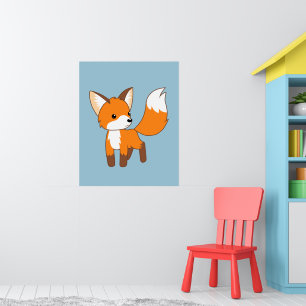 Cute Little Fox Poster