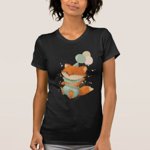 cute little fox with balloons T-Shirt