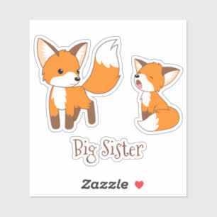 Cute Little Foxes - Big Sister