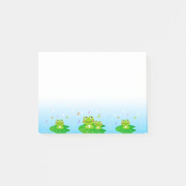 Cute Little Frogs Post-it Notes (Front)