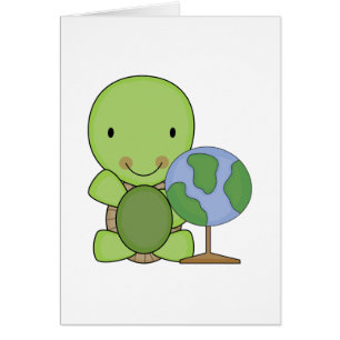 cute little geography turtle