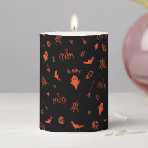 Cute Little Ghost Black and Orange Halloween