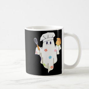 Cute Little Ghost Chef Funny Lunch Lady Cafeteria Coffee Mug