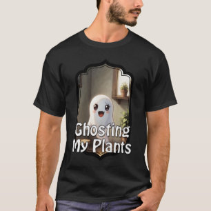 Cute Little Ghosts with Funny Gardening Text Art T-Shirt