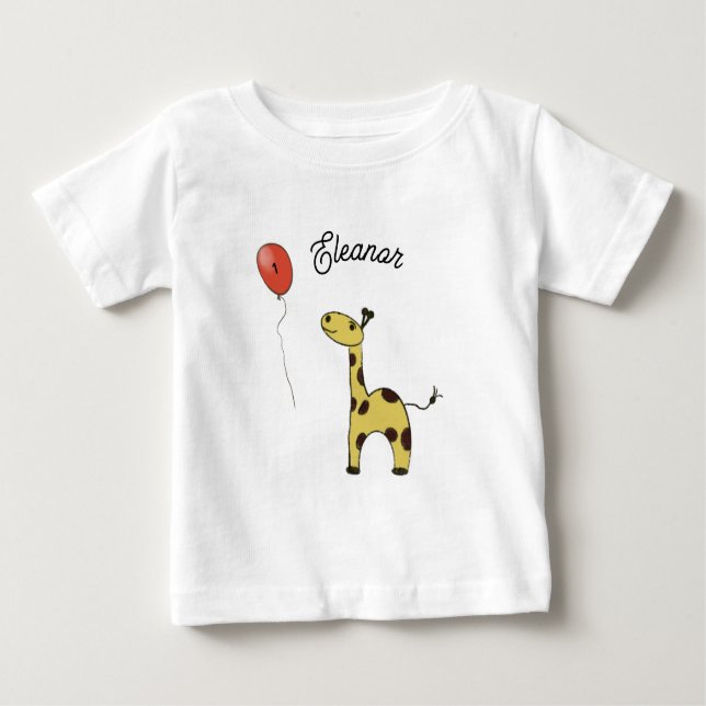 Cute little giraffe baby T-Shirt (Front)