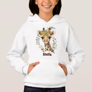 cute little giraffe lovers add name