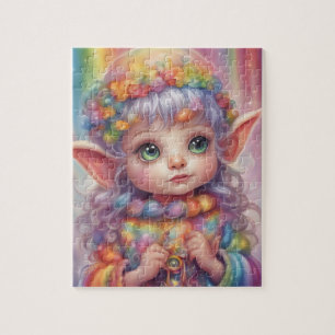 Cute little girl elf jigsaw puzzle