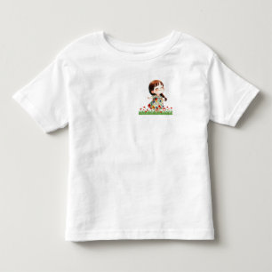 Cute Little Girl in Flower Field Kids' Toddler T-Shirt